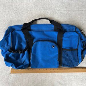 Generic blue duffel with shoe pocket